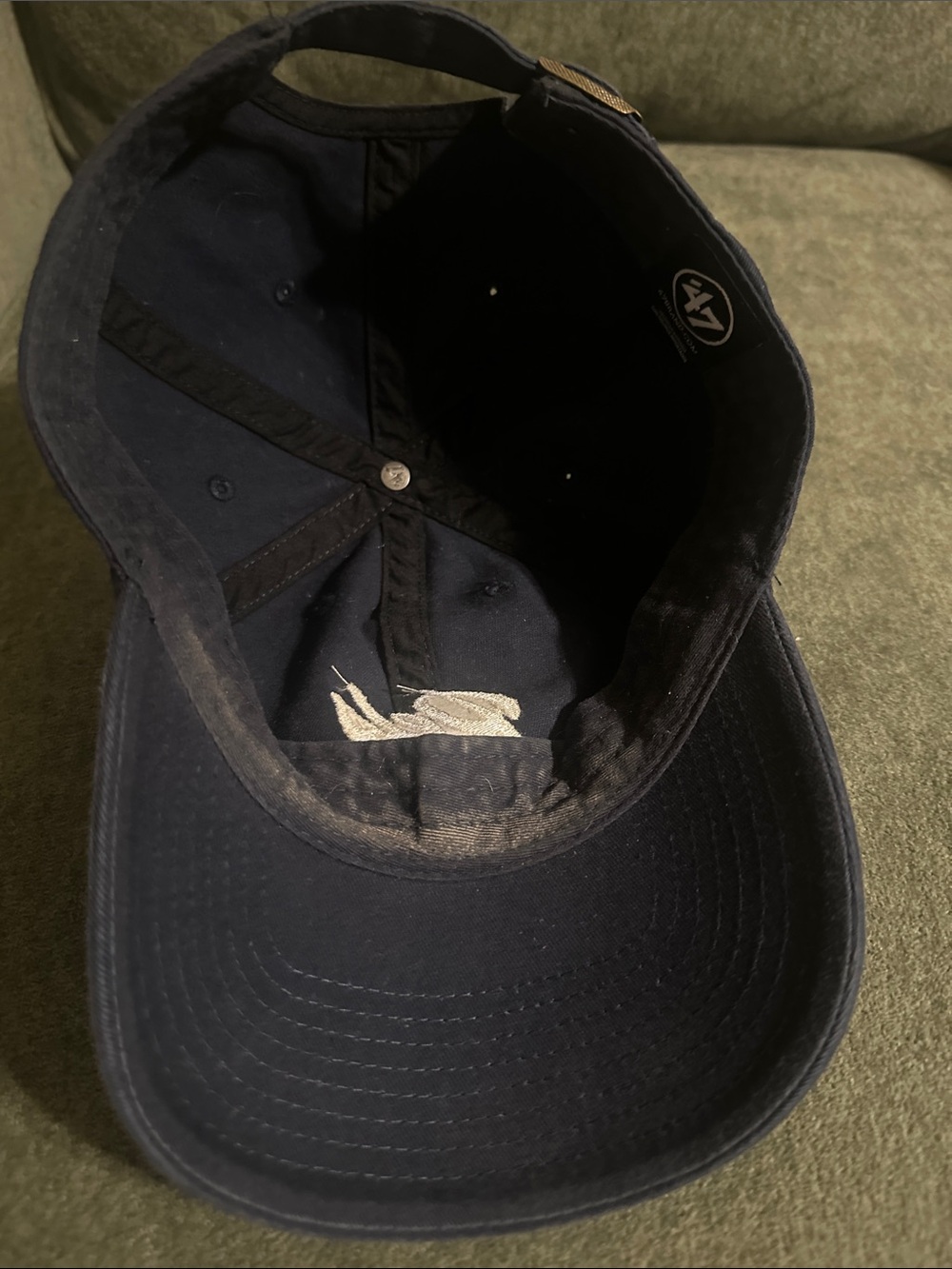 Navy 'Pels' Embroidered Baseball Cap - Picture 3 of 5